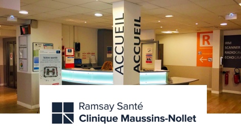 Hall d’accueil de la Clinique Maussins-Nollet